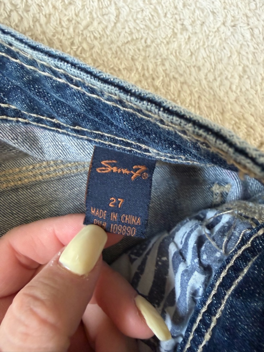 Seven for all mankind flare jeans size 27 - Picture 3 of 3